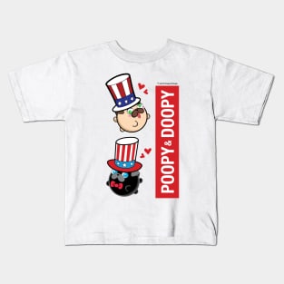 Poopy and Doopy ™ Love the 4th of July Phone Case Kids T-Shirt